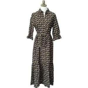 NEW BOHO CHIC no cares dress in brown chain